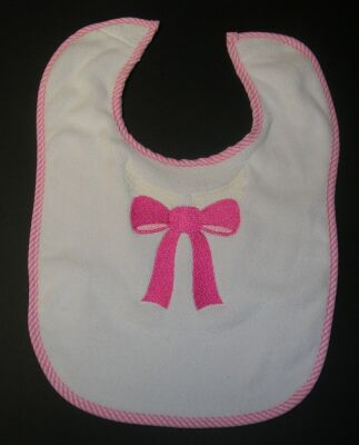 Personalized Bib with Collar & Bow
