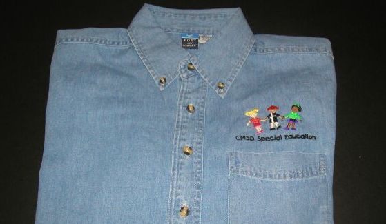 Denim Shirt With Embroidery