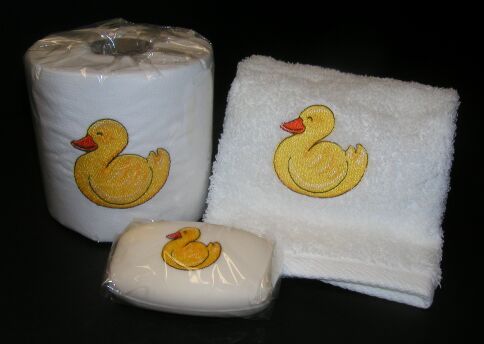 Embroidered TP/Soap/Towel Set