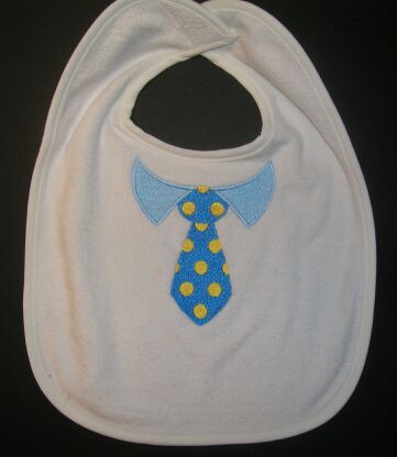Personalized Bib with Collar & Tie