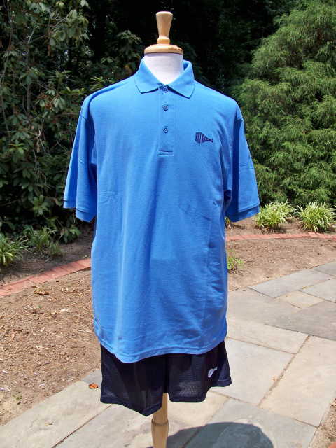 Men's Blue Holy Mackerel Polo Shirt