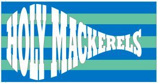 HOLY MACKEREL TOWEL design