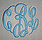 Circle Script Satin Stitch