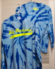 Long Sleeve Tie-Dye Tee: Royal with Holy Mackerel
