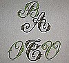 Candlewidk Two Color Monogram